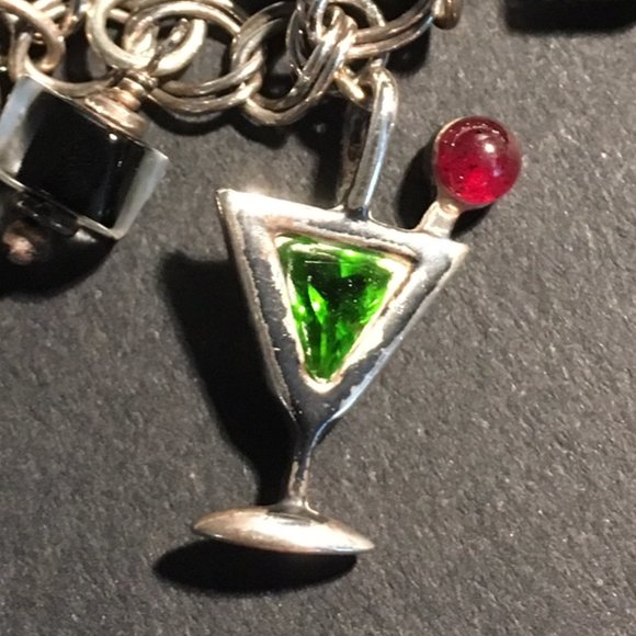 🍸Silver charm bracelet - cocktails - Picture 7 of 8